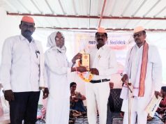 तेजापूर वासियांतर्फे ॲड.राजेंद्र जेनेकर सन्मानित