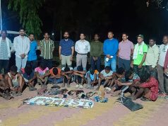 शिकार केलेल्या प्राणी व पक्षासह 12 शिकारी वन विभागाचे ताब्यात