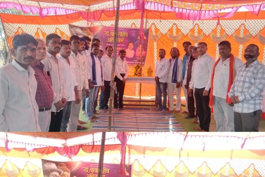 सद् गुरू नगरात डॉ. बाबासाहेब आंबेडकर यांची जयंती साजरी