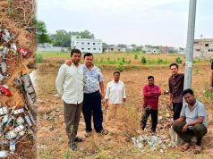 पुन्हा शहरात दारूच्या बाटल्यांचा ढिग