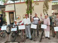 बामणीत जागतिक सायकल दिना निमित्त जनजागृती सायकल रॅली
